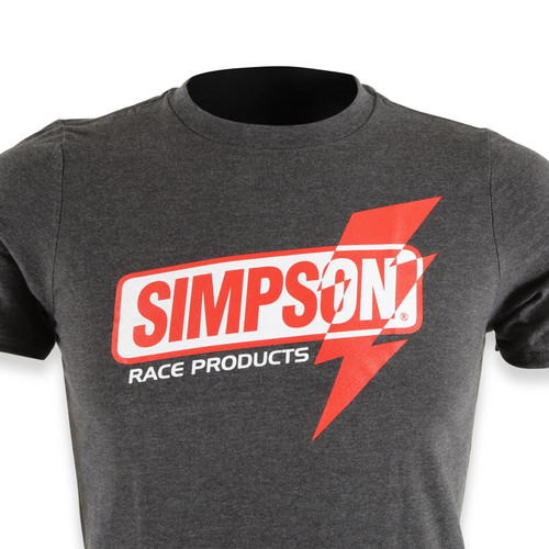 Simpson Racing 4501YS Lightning Fast Shirt - Charcoal - Youth Small - Foto 3 di 3