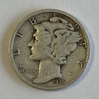 1936-S MERCURY DIME VINTAGE COLLECTABLE