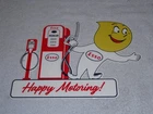 VINTAGE "ESSO OIL DROP BOY W/ ECO AIR METER & GAS PUMP" 12" METAL GASOLINE SIGN!