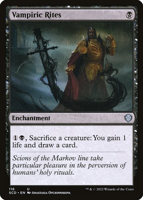  Vampiric Rites Magic the Gathering MTG Starter Commander Deck