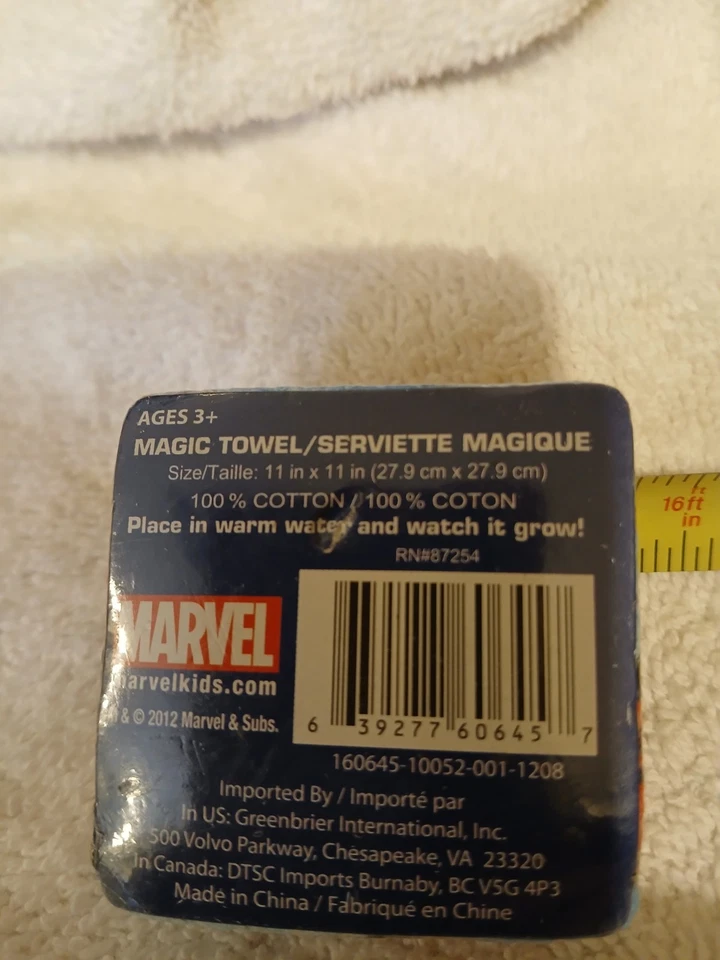 Toalla mágica Spiderman 11x11. Raro Foto 3 de 4