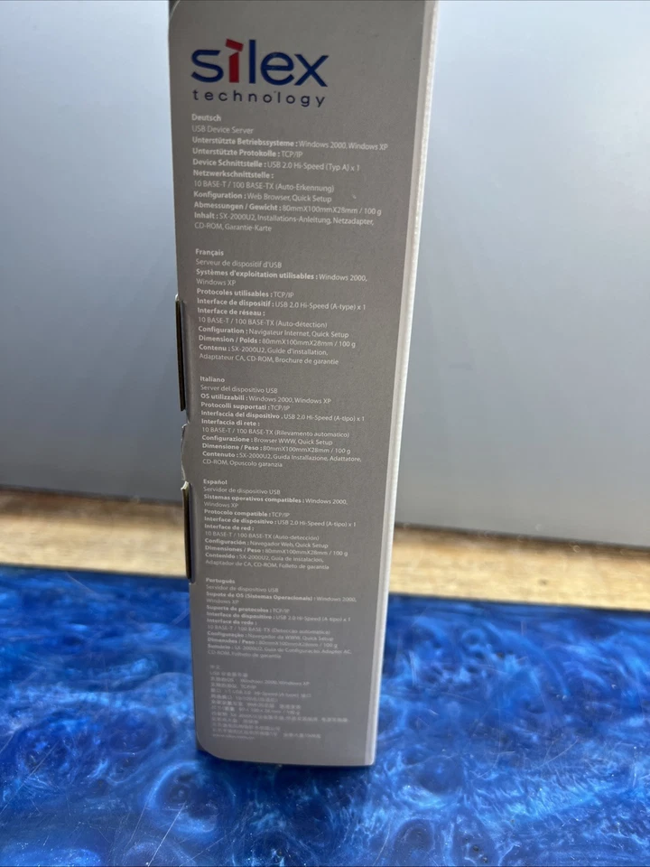 Silex SX-2000U2 USB Device Server Hub Ethernet Wireless Networking Printers NIB - Image 2 of 4