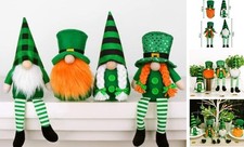 St Patricks Day Gnomes Gifts, 4 Pcs Handmade 4 Pcs Handmade Plush Tomte Gnomes