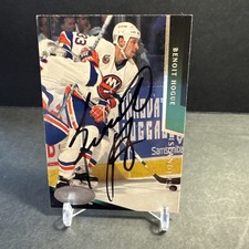 1993-94 Parkhurst Hockey Autographed #396 BENOIT HOGUE NM