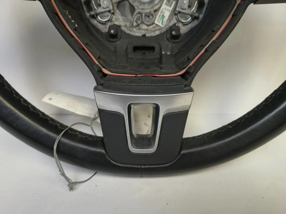 2009-2017 Volkswagen Golf 3 Spoke Leather Steering Wheel 3C8959537D OEM - Image 2 of 4