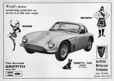 1965 TVR Griffith Series 200 Original Print Ad