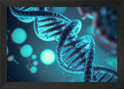 Genetische DNA Erkundungen Gerahmtes Wandbild Poster Leinwanddruck Bild