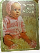 Bernat Baby Album 187 to Knit Crochet, Vintage Designs 1972 Pattern Book
