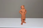 Marx 1953 Annie Oakley Character Figure Flesh Orange /Brown Color Vinyl Plastic