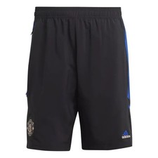 Adidas Manchester United Downtime Condivo Player Travel Training Shorts BNWT L