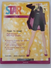 Star Power by SPANX High Waisted Mid Thigh Shaper Black Size A $36 - NIP