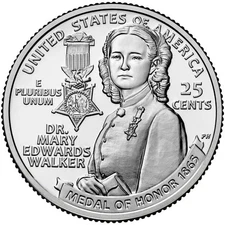 2024 P Dr Mary Edwards Walker Am Women Series Uncirculated From US Mint roll.