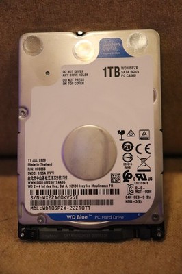 Western Digital Blue (5400 RPM, 2.5'', SATA III, 128MB Cache) 1TB Internal