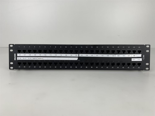 Belden AX103255 CAT6+ KeyConnect Patchpanel 48 Port 2HE - BUPP-PS5-2U48FBKKSK
