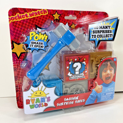 NEW Ryan's World SMASHIN' SURPRISE SAFES Hammer Smashing Surprise Mystery Toy