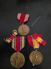 WW2 MEDALS -3---+-2RIBBONS -SEE STORE WW2 MEDALS MILITARY AND CIVEL WAR CURRENCY
