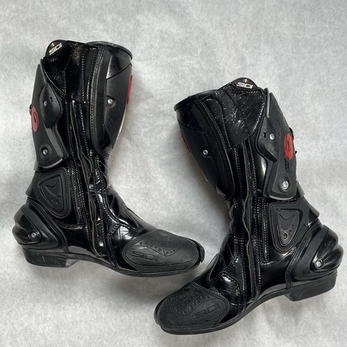 Sidi Vertigo Motorcycle "Sidi Lei" Boots Black W/ Pink Womens EU 40/ 8 US Riding - Picture 14 of 24