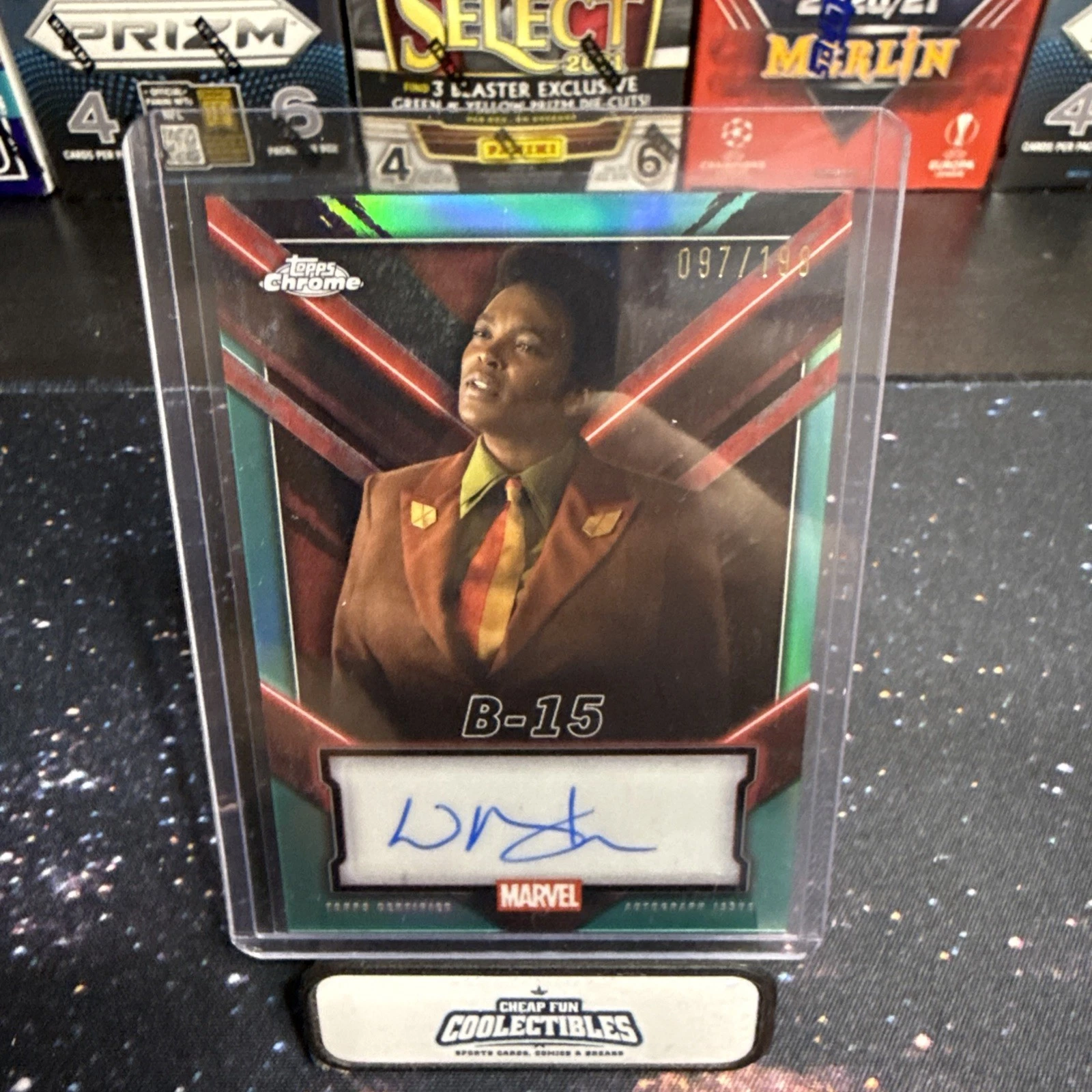 2025 Chrome Wunmi Mosaku as B-15 #097 Aqua /199