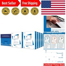 Economic 20 lb Copy Paper 8.5 x 11 - 5,000 Sheets, Acid-Free, Made in USA
