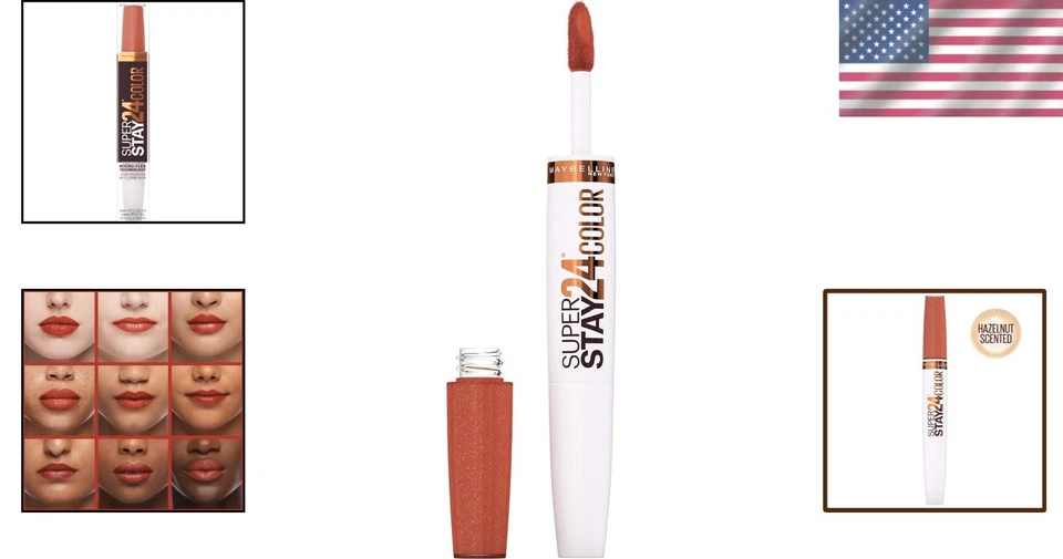 2-Step SuperStay Liquid Lipstick - Hushed Hazelnut with Micro-Flex Comfort - Image 2 of 4