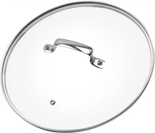 10 Inch Glass Lid for Lodge Cast Iron Skillet 10"OXO Obsidian Frying Pan