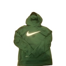 Boys Nike Sweatshirt Hoodie Size Large Green Therma-Fit EUC