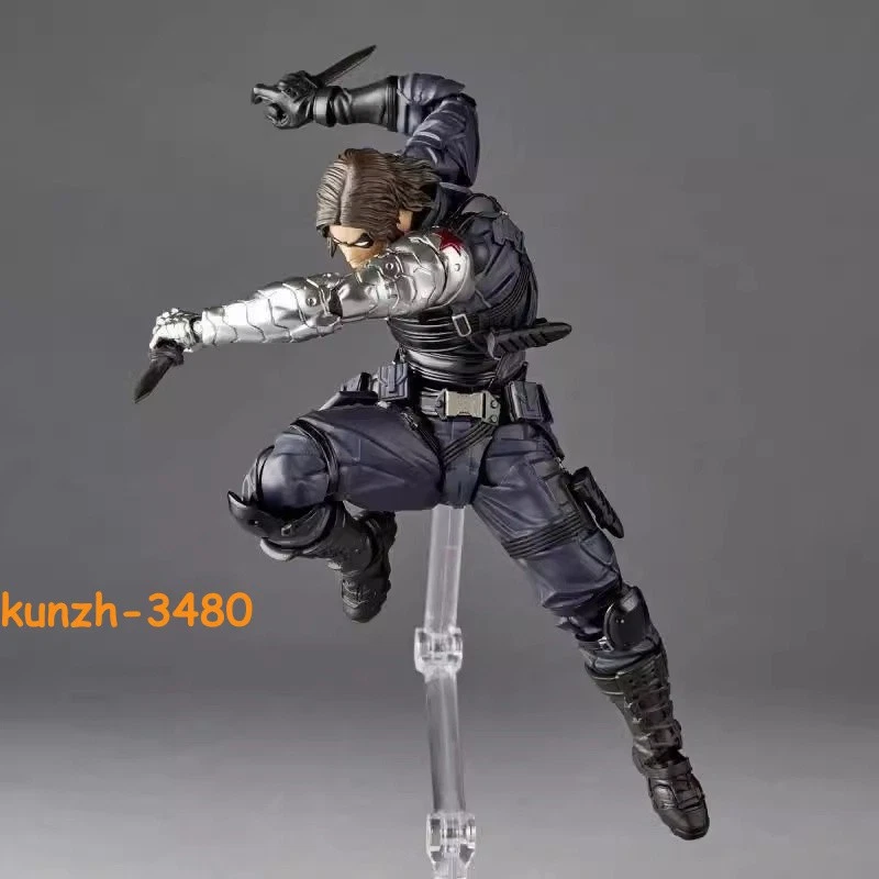 STOCK Capitán América Soldado de Invierno Figura de Acción Película Alrededor Modelo Juguetes 14cm Foto 2 de 4