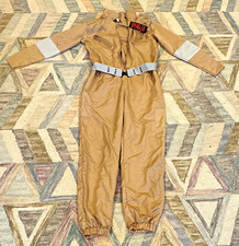 Ghostbusters Spengler Beige Jumpsuit Costume Zipper Stretch Size S