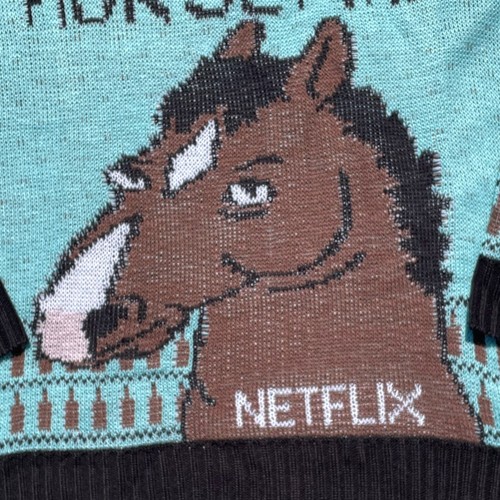 Bojack Horseman Netflix Crew Gift Set Sweater Towel Coffee Mug 2015 Table Script - Picture 4 of 15