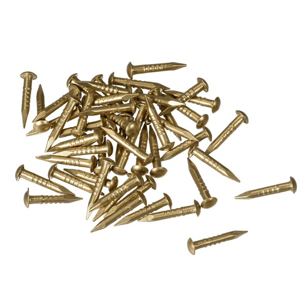 Kleine Winzige MessingnäGel 1,5X10Mm FüR Diy Dekorative Bilder Holzkisten 50Stk-image