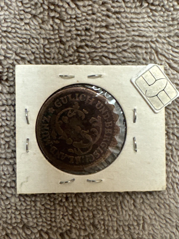 GERMAN STATES JULICH-BERG 1/4 STUBER 1783 PM KM#205 Karl Theodor. 1L6.1 - Image 3 of 4