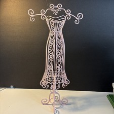 Jewelry Organizer Stand Necklace and Earring Holder, Metal 17  