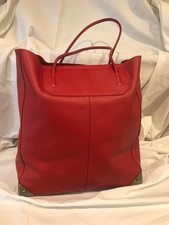 Alexander Wang Red Leather Tote Bag Good Condition Pre-Owned