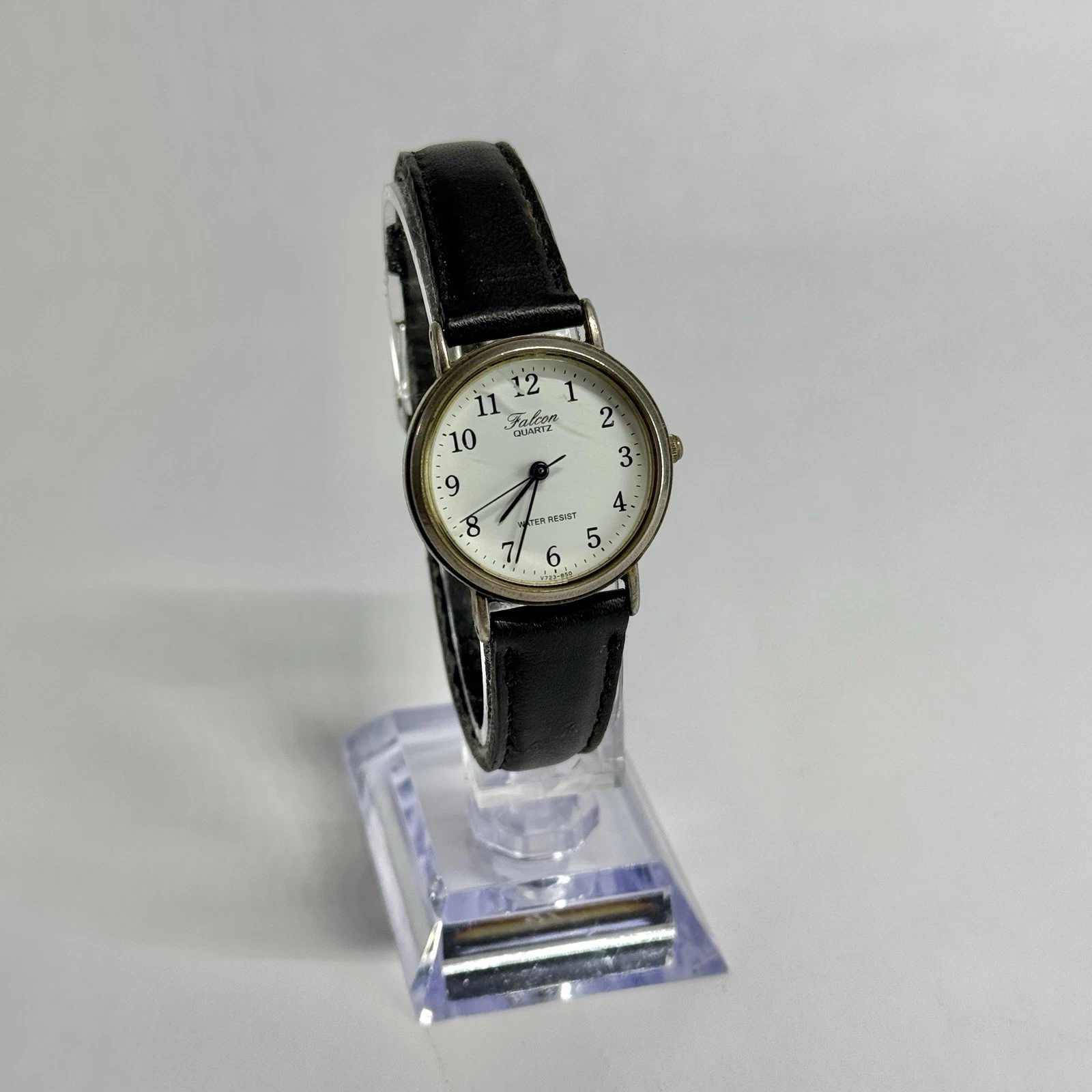 CITIZEN Q&Q Falcon Quartz Silver Tone Vintage Watch W486 *WORKING