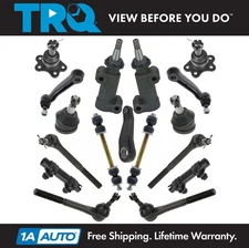 TRQ 17pc Steering Suspension Kit Ball Joints Tie Rods Idler Arm Sway Bar Links