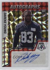 2022 Mosaic Rookie Choice Fusion Red & Yellow Prizm Dareke Young Auto 0r9r