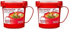 Image of Sistema Microwave Soup Mug | 656 ml Microwave Food Container with Steam-Release