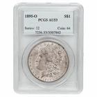 1895O Morgan Silver Dollar $1 PCGS AU 53