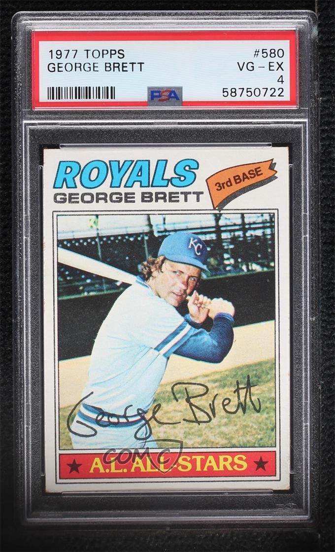 1977 Topps George Brett #580 PSA 4 HOF 0nu6