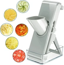 Adjustable Stainless Steel Vegetable Slicer & Chopper Multifunctional Safe Dicer
