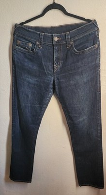 True Religion Men's Geno Slim Fit Straight Jeans, Size 33
