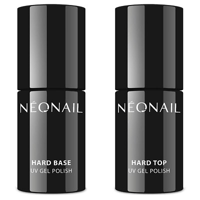   NEONAIL UV Set Hard Base und Hard Top 7,2 ml UV 2 in 1 Gel Nägel UV Unterlack