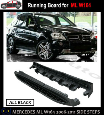 Running Board Side Step Pedal Bar fits for Mercedes Bens ML W164 2006-2012 Black