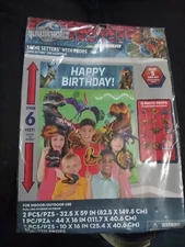 Jurassic Park Party Scene Setter Kit - Happy Birthday - Indoor or Outdoor - NEW