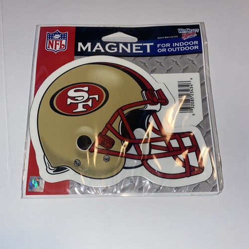 NFL San Francisco 49ers 4 inch Auto Magnet Helmet Gray Mask by WinCraft
