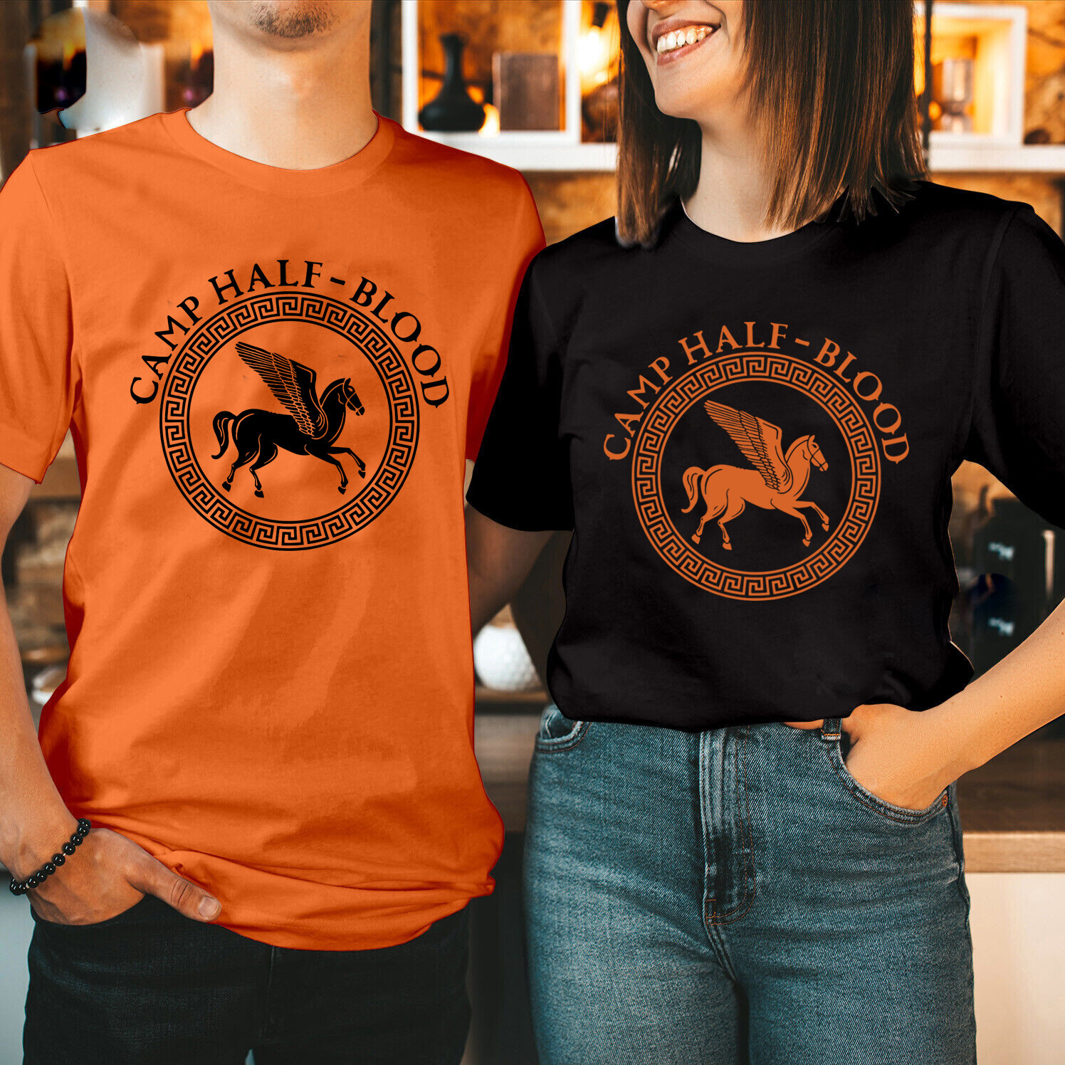 NEW Camp Half Blood TShirt Book Lover Long Island Mens Kids Tee Top