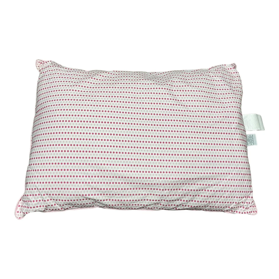 Almohada estándar reversible para cama a rayas rosa claro Laura Ashley Home 28x19,5 RARA Foto 3 de 4
