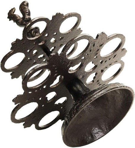 Heavy Duty Cast Iron Egg Holder with Rooster Design - Vintage Kitchen Decor - Picture 6 of 9