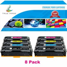 8PK Toner CF500A Compatible With HP 202X LaserJet Pro MFP M281fdw M281cdw M254dw