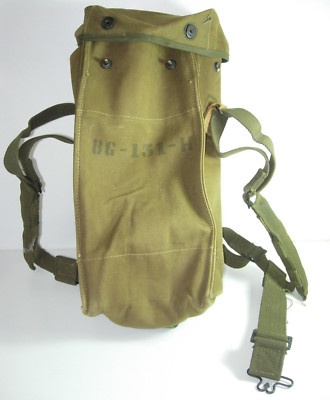 WWII US Army Mine detector canvas backpack BG-151-H MILITARY FIELD